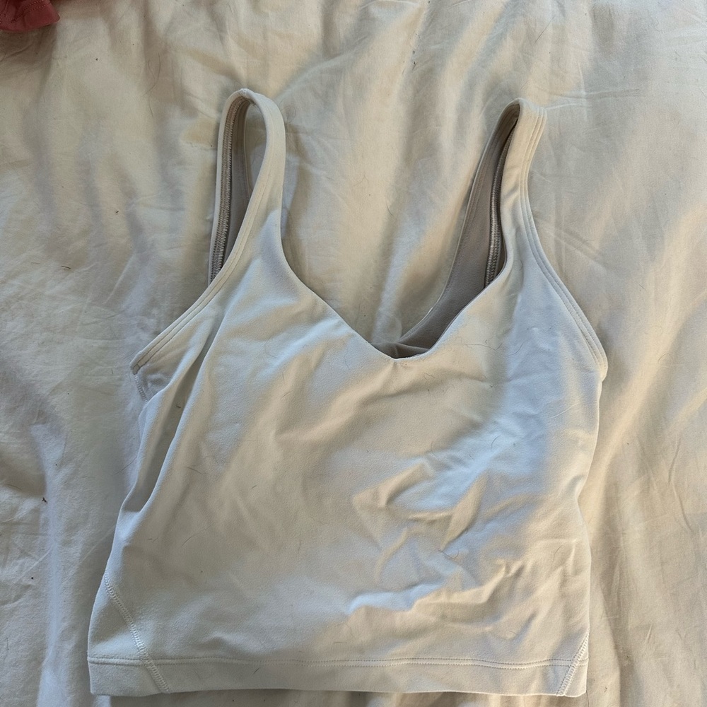 White Lulu Align Tank